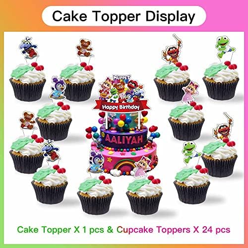 Lapteqiz Muppet Babies Abfains Applications Coledations Coledations צלחות בלונים עוגת עוגת עוגת עוגות תפאורה תפאורה