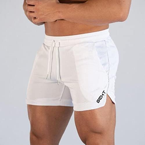 גברים של בגדי כושר מזדמן ספורט ריצה אלסטית מותניים מכנסיים מכנסיים מכנסיים ספורט מכנסיים קצרים