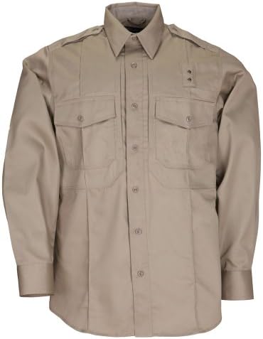 5.11 טקטי גברים טקטי פוליאסטר-כותה PDU Class B חולצה שרוול ארוך, סגנון 72345