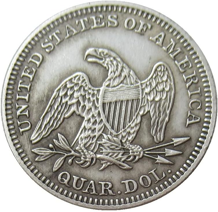 ארהב 25 סנט דגל 1856 מטבע זיכרון מעופף מצופה כסף