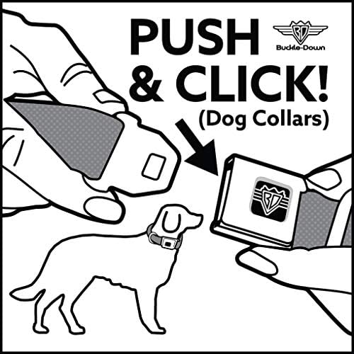 צווארון כלב חינניות אבזם חגורת בטיחות פזורות צהוב לבן שחור 16 עד 23 אינץ 'ברוחב 1.5 אינץ'