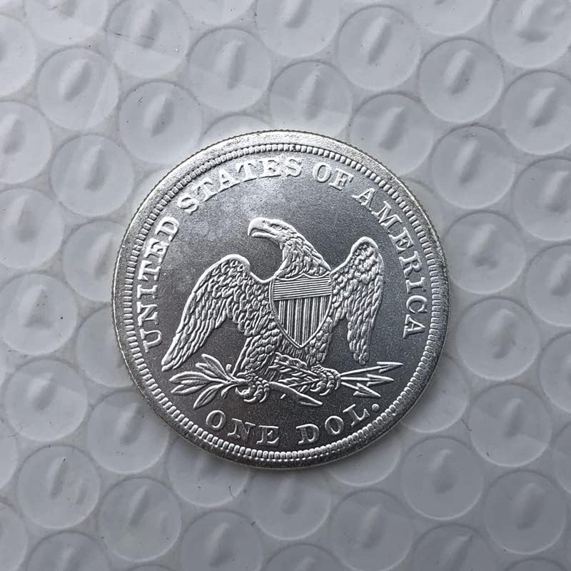 1843 מטבעות אמריקאים פליז מטבעות מצופים מכסף מלאכות עתיקות מטבעות זיכרון זרות
