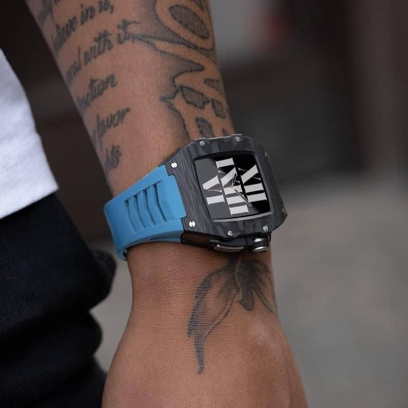 מארז מתכת חדש של Modband עבור Apple Watch 44 ממ 45 ממ רצועת שעון נירוסטה עבור Apple Watch 7 41 ממ פס פגז IWatch Series 6 5 SE