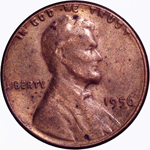 1956 Lincoln Weat Cent 1c בסדר מאוד