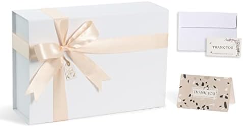 קופסאות מתנה שחורות עם מכסים 1 חבילה, 8.2x8x4 אינץ
