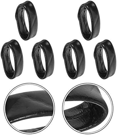 צפייה באולטקנובו טבעת טבעת עור החלפת עור מחזיק פס 6 יחידות שעון עור שומר רצועת שומר 18 ממ 20 ממ 22 ממ ציוד אטב אטב