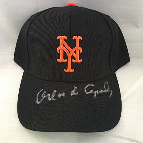 אורלנדו צ'פדה חתמה על חתימה על חתימה בניו יורק ענקים כובע בייסבול כובע PSA DNA COA - כובעי חתימה