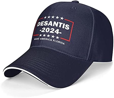 Lundatu desantis 2024 HAT לגברים נשים הופכות את אמריקן פלורידה טראמפ DESANTIS 2024 כובע יוניסקס מתכוונן