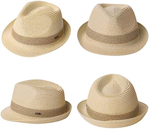 אריזת אריזה פדורה פנמה פנמה סאן קיץ כובע חוף קובני טרילבי גברים נשים 55-64 סמ
