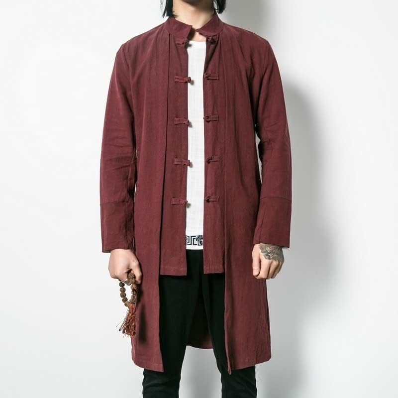 גברים טי מעילי שרוול ארוך עליון קונג פו חולצת טאנג חליפה