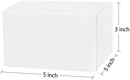 Laribbons 20 יח 'קופסאות מתנה ממוחזרות - 5 x 5 x 3 אינץ