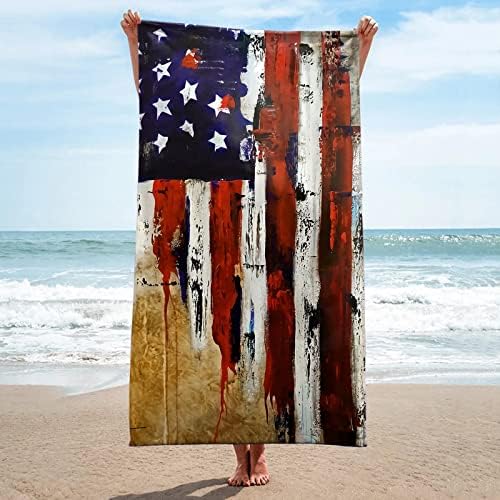 מגבת חוף Youngc סופר משקל קל משקל צבעוני מגבת אמבטיה עמיד בפני חוף שמיכה חוף מגבת רב תכליתית מגבת חוף מגבת גדולה