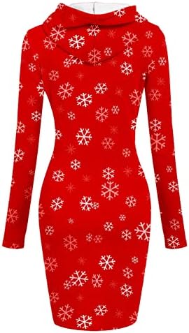 נשים של קלאסי תה שמלת חג המולד בציר ארוך שרוול נדנדה קוקטייל צבע בלוק מסיבת שמלות תלבושות עבור נשים